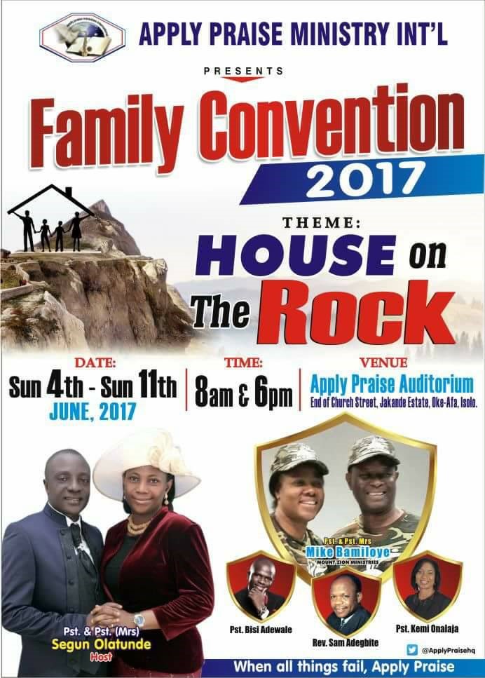 MIKE AND GLORIA BAMILOYE STORM LAGOS FOR FAMILY CONVENTION - Daily Family