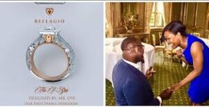 Man proposed love to his Fiancee with a self-Designed ring