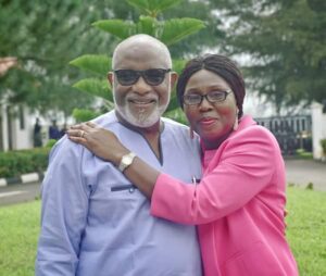  Governor Akeredolu and Wife, Betty showcase Love