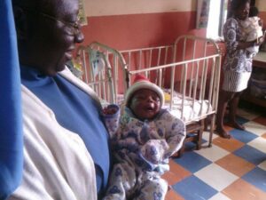 Amazing: Commissioner of Police gives scholarship to baby rescued from the bush