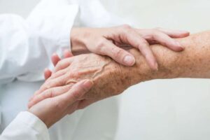 Nic and Tree holding hand-in-hand