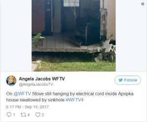 Family escapes hurricane Irma and massive sinkhole in Florida.dailyfamily.ng
