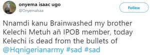 Man blames Nnamdi Kanu for death of his IPOB member brother.dailyfamily.ng