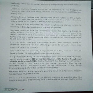 Nnamdi Kanu Petition 1 - dailyfamily.ng