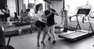 Rodrigues during a dance class -dailyfamily.ng