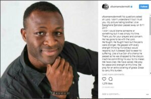 Ufuoma McDermott Loses Brother to brother to kidney disease.dailyfamily.ng