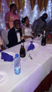 87-yr-old former lawmaker, Sen. Cyrus Nunieh weds his younger bride in Port Harcourt.dailyfamily.ng