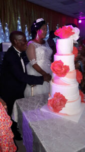 87-yr-old former lawmaker, Sen. Cyrus Nunieh weds his younger bride in Port Harcourt.dailyfamily.ng