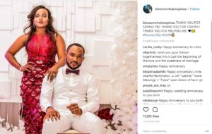 Actor Blossom Chukwujekwu and wife celebrate 1 year wedding anniversary.dailyfamily.ng