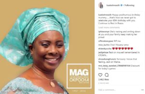 Basketmouth celebrates his mother on her 60th posthumous birthday.dailyfamily.ng