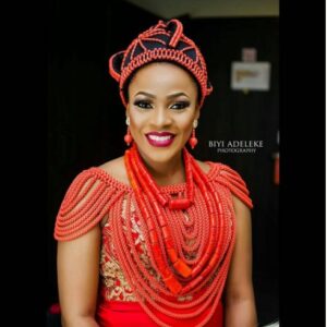 Edo brides stand out in beautiful wedding costumes.dailyfamily.ng