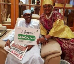 President Buhari in lovely new photo with his wife Aisha.dailyfamily.ng