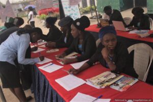 Lagos singles and Married Conference Registration stand -dailyfamily.ng