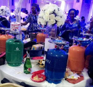 Wedding attendees receive camp gas, suitcases as souvenirs.dailyfamily.ng