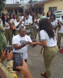 Female corper gets surprise marriage proposal at passing out parade.dailyfamily.ng
