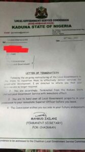 Kaduna state allegedly sacks 4,180 local government workers.dailyfamily.ng