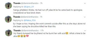 Man pours acid on his lover for breaking up with him, absconds afterwards.dailyfamily.ng