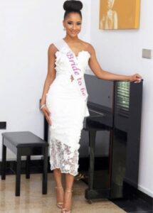 Adesua shares her look to her bridal shower -dailyfamily.ng