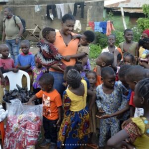 Mercy Johnson shares pictures of her moment with orphans -dailyfamily.ng