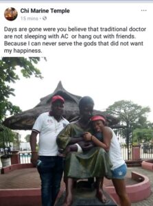 Unbelievable! Native doctor goes swimming with lover.dailyfamily.ng