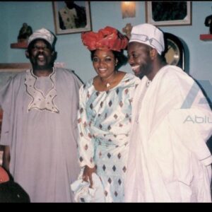 Dele Momodu and Mobolaji with late MKO Abiola
