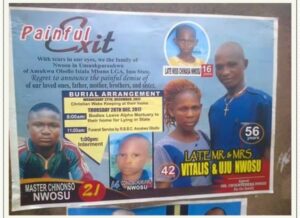 Alleged poisoned couple, three children buried amidst tears-dailyfamily.ng