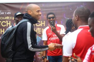 Henry In Nigeria, meet with Arsenal fans and Guinness Nigeria representative