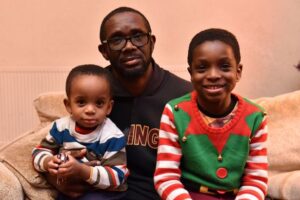 Maria husband and her two children