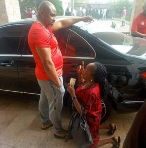 See viral photo of elderly woman kneeling before young Lawmaker.dailyfamily.ng