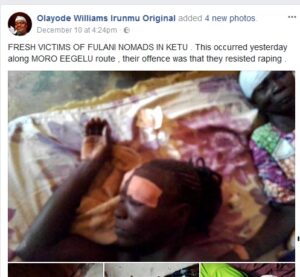 Sad! Fulani herdsmen allegedly attacks women in Ketu.dailyfamily.ng