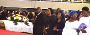 Governor Ambode, Wife, wife of the deceased and children at RCCG City of David