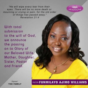 “Don't want to forget you”-Pastor Nike Adeyemi mourns Pastor Funmi Williams.dailyfamily.ng