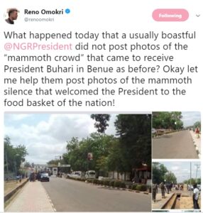 Benue State Welcomes President Buhari with Silence.dailyfamily.ng