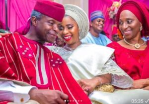 Pastor Mrs. Folu Adeboye Blesses Osinbajo’s daughter at her Engagement10.dailyfamily.ng