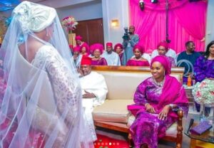 Pastor Mrs. Folu Adeboye Blesses Osinbajo’s daughter at her Engagement6.dailyfamily.ng