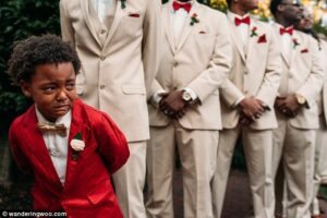 Six-Year-Old Boy Burst into Tears as Mother Weds (Photos)4.dailyfamily.ng