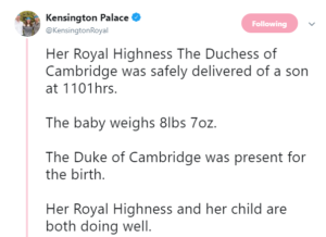 Breaking Prince Williams’ Wife Delivers Another Baby Boy2.dailyfamily.ng
