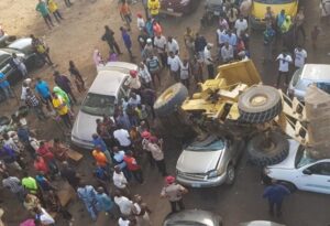 See Appalling Photo of Truck that Fell Off Berger Bridge-dailyfamily.ng