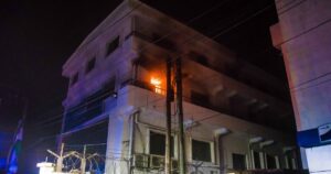 See Photos of How Fire Guts Ecobank-dailyfamily.ng