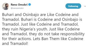  Buhari and Osinbajo are Like Codeine and Tramado-Reno Omokri Claims.dailyfamily.ng