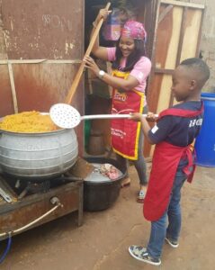 Mercy Aigbe Shows Off Cooking Skills with Her Son3.dailyfamily.ng