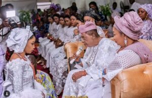 See All Alaafin’s Wives At His Daughter’s Traditional Wedding4.dailyfamily.ng