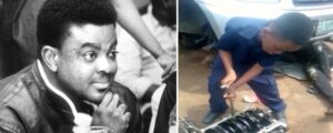 See How Kunle Afolayan’s Son Turns Mechanic.dailyfamily.ng