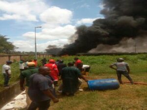 Fire guts NNPC Minna depot, Niger