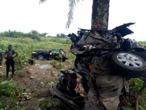 Man Escapes Death As Car Split In Two During Accident.dailyfamily.ng