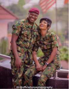 See Lovely Pre-Wedding Photos from Two Military Lovers.dailyfamily.ng