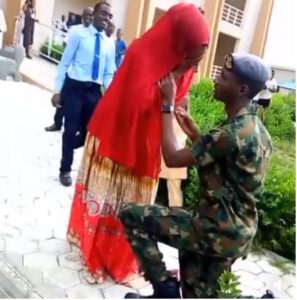 Undergraduate Breaks Down In Tears As Soldier Lover Proposes.dailyfamily.ng