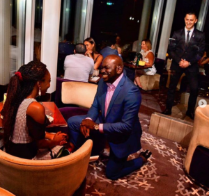 Charming Lover Proposes to Channel TV's Presenter, Mayowa in Dubai 