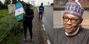 Amazing! See what Man who Trekked in support of Buhari 2015 is Doing against APC 2019