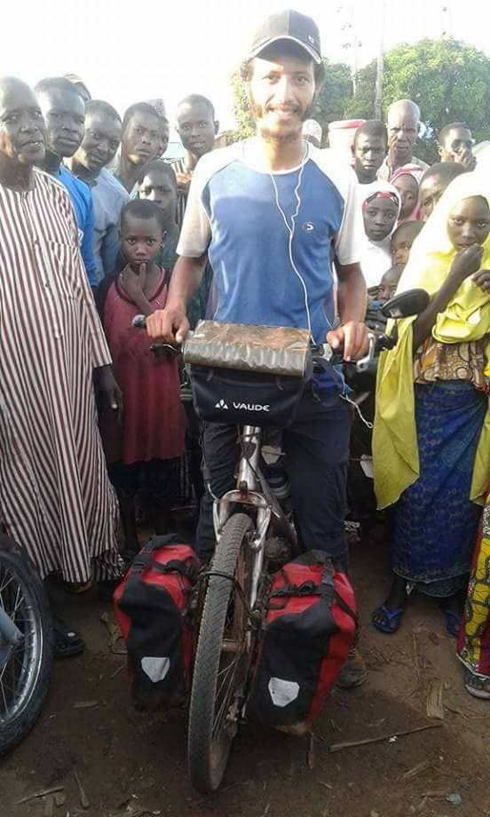 Amazing! Man Rides Bicycle From Morocco To Nigeria (Photos)
